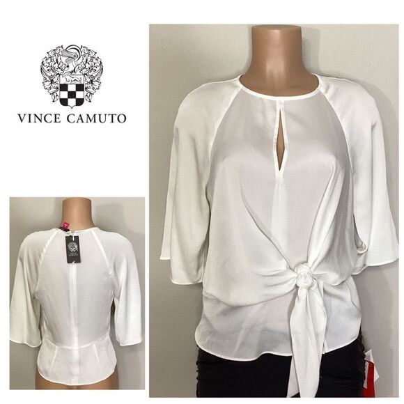 New. Vince Camuto ivory blouse bar top. Retails $89. Size XS. runs a little big. - Picture 1 of 6